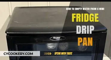 Emptying Mini Fridge Drip Pan Water: Step-by-Step Guide