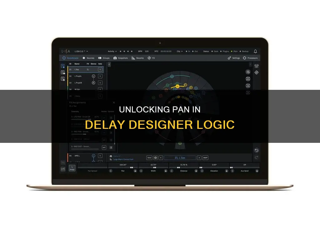 how to enable pan in delay designer logic