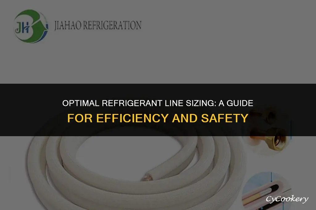 how to ensure refrigerant lines are sized correctly