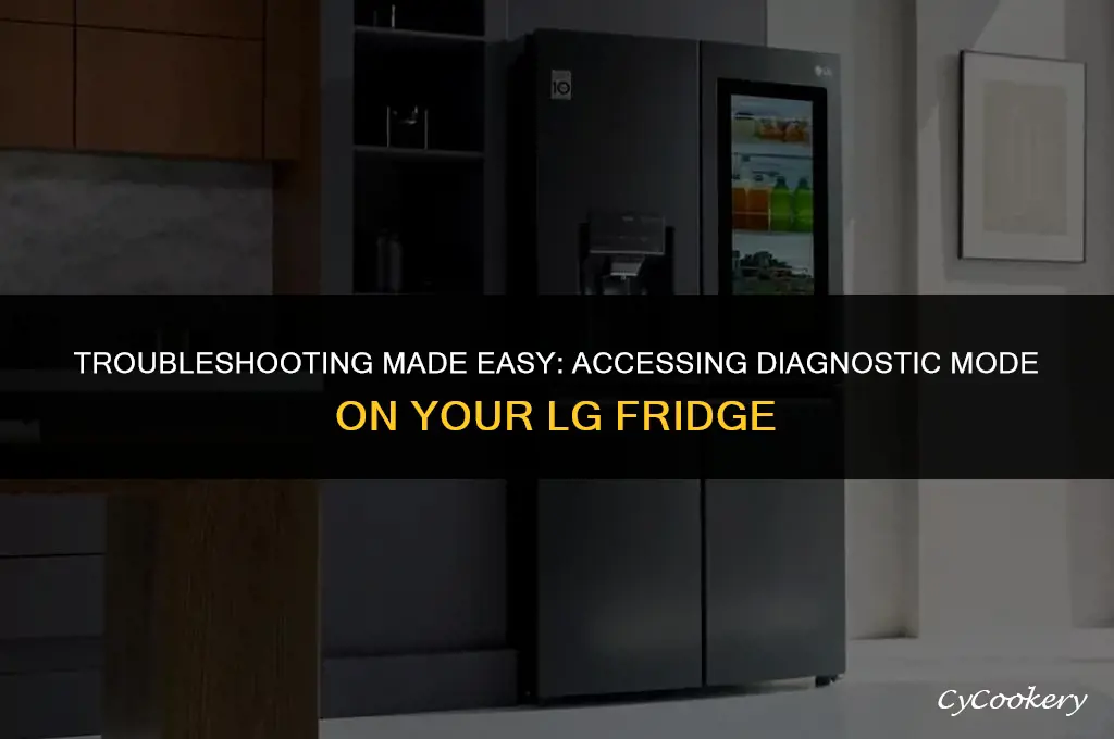 how to enter diagnostic mode on lg refrigerator