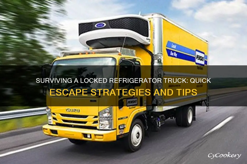 how to escape refrigerator truck locked in