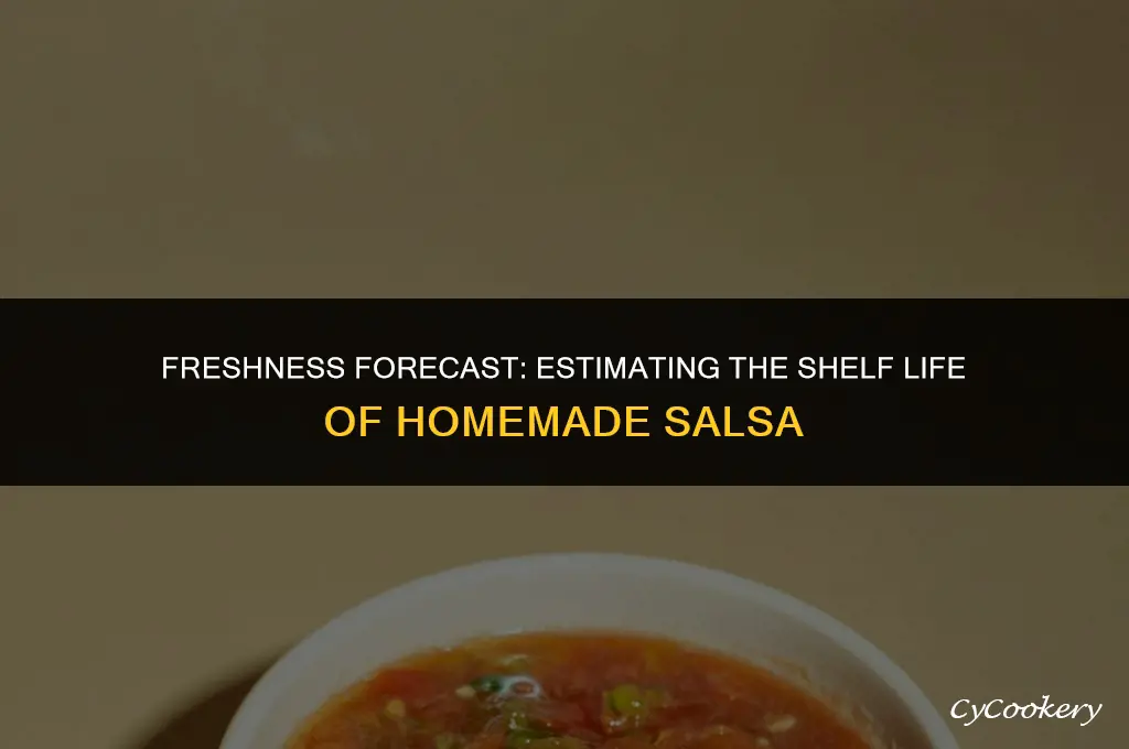 how to estimate shelf life of homemade refrigerated salsa