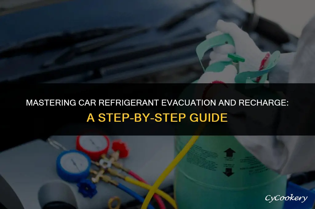 how to evacuate and recharge refrigerant in car