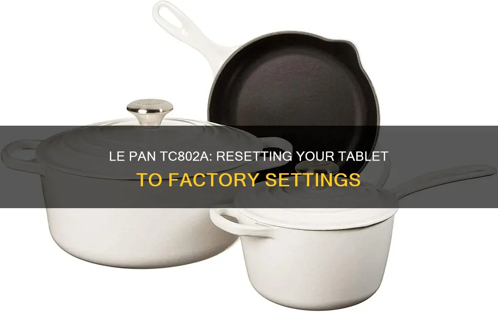 how to factory reset le pan tc802a
