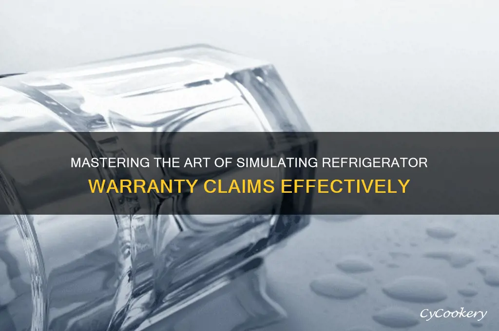 how to fake a warranty issue refrigerator
