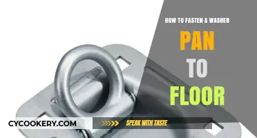 Securing Your Washer: Fastening a Pan to the Floor