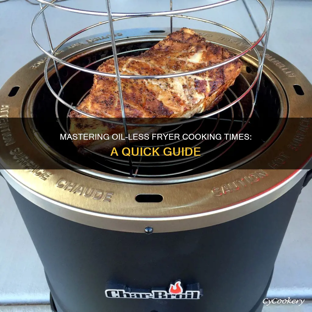 how to figure cooking time for oil less fryer