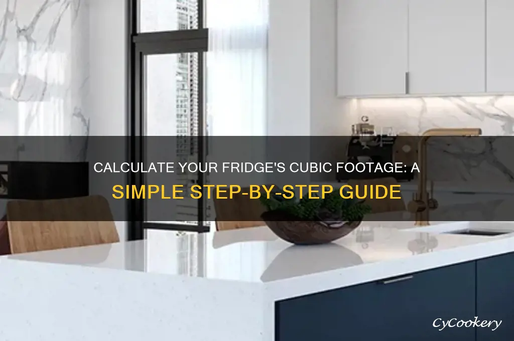 how to figure cubic footage on refrigerator