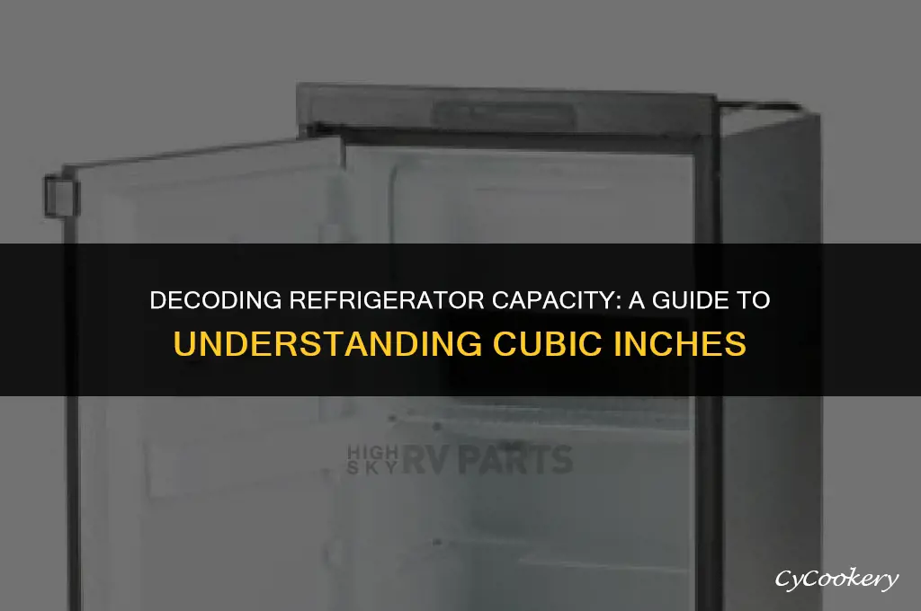 how to figure out cu in a refrigerator