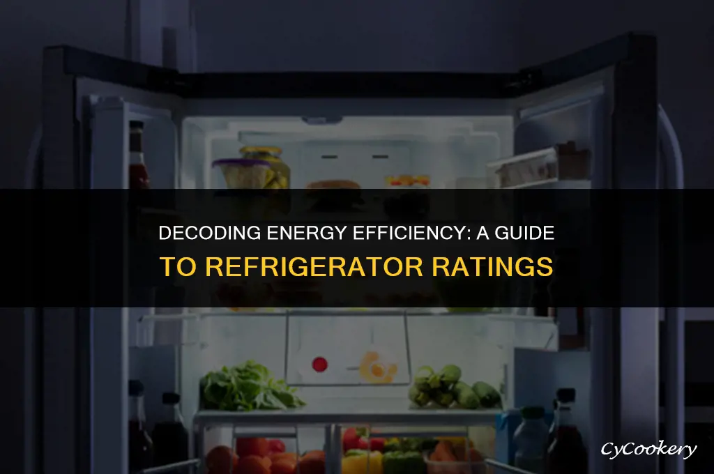 how to figure out efficiency rating of refrigerator