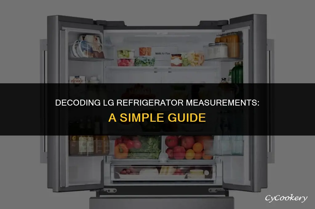 how to figure out measurements of lg refrigerator