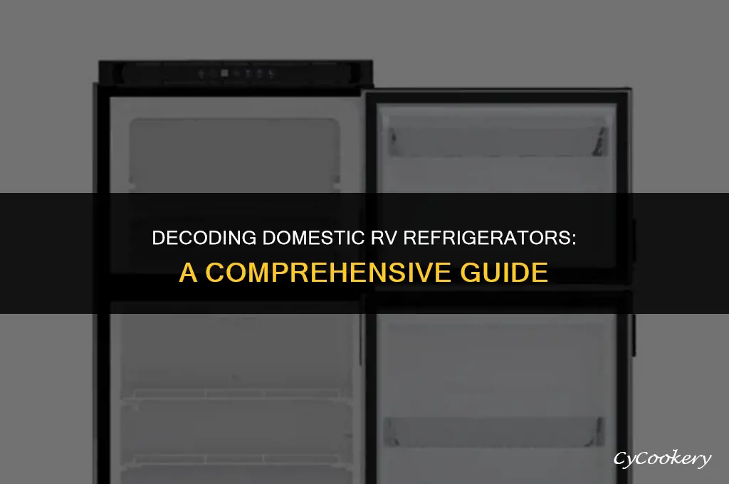 how to figure out which model dometic rv refrigerator