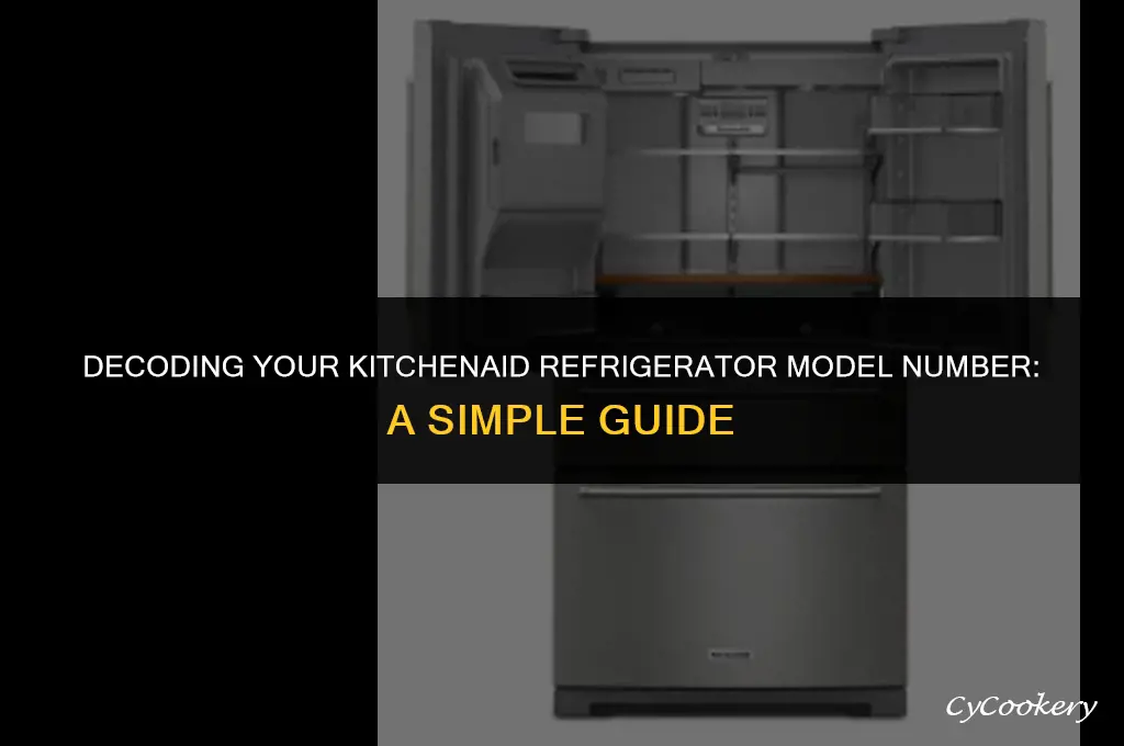 how to figure out you kitchenaid refrigerator model number