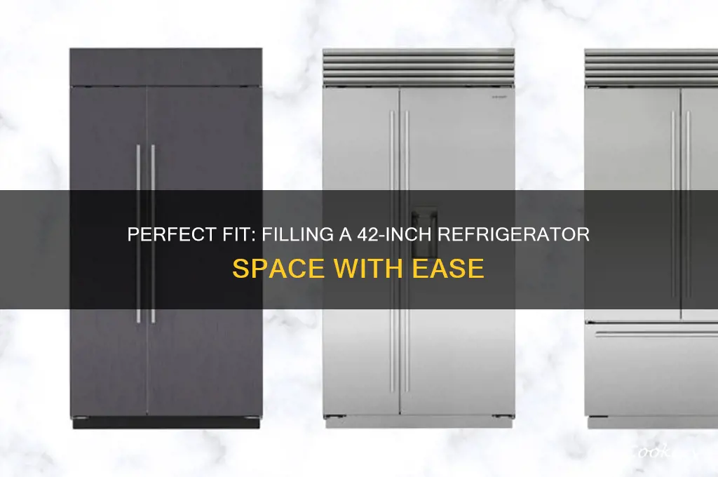 how to fill 42 inch refrigerator opening
