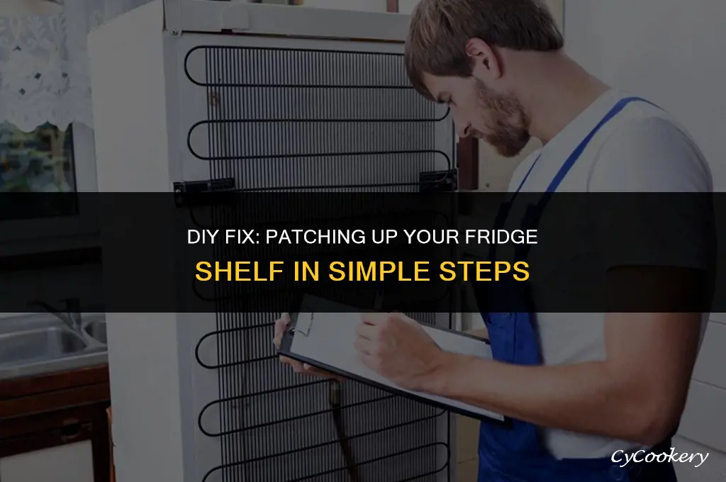 how to fill a hole in refrigerator shelve
