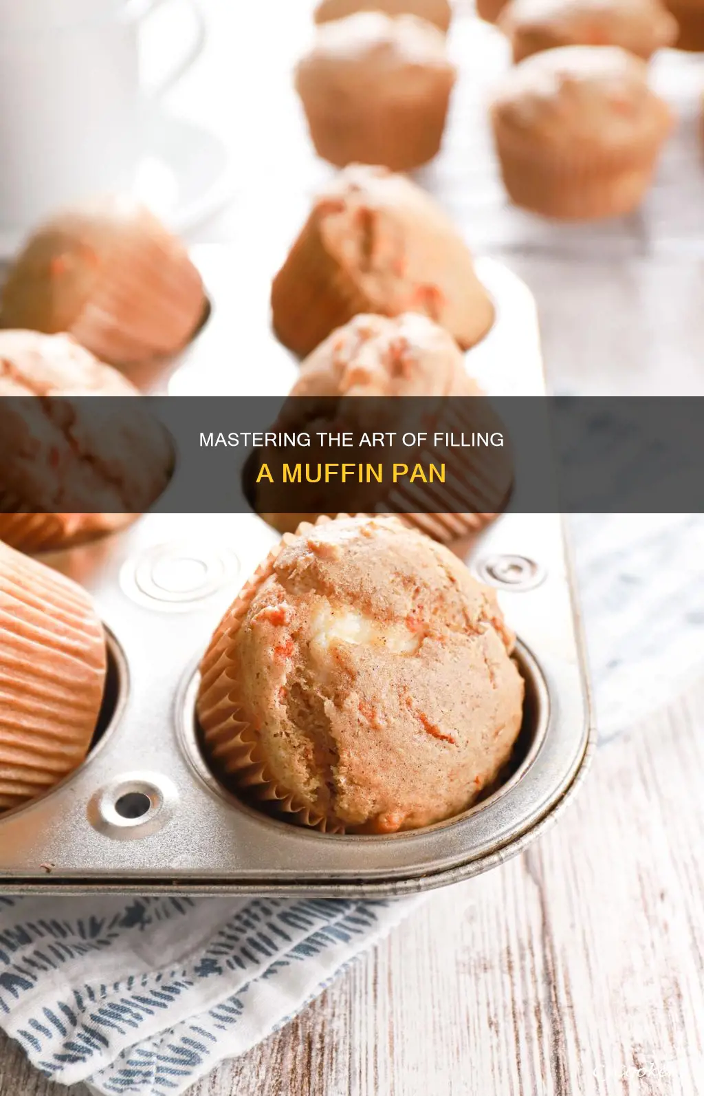 how to fill a muffin pan