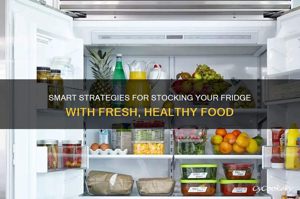 how to fill a refrigerator with food