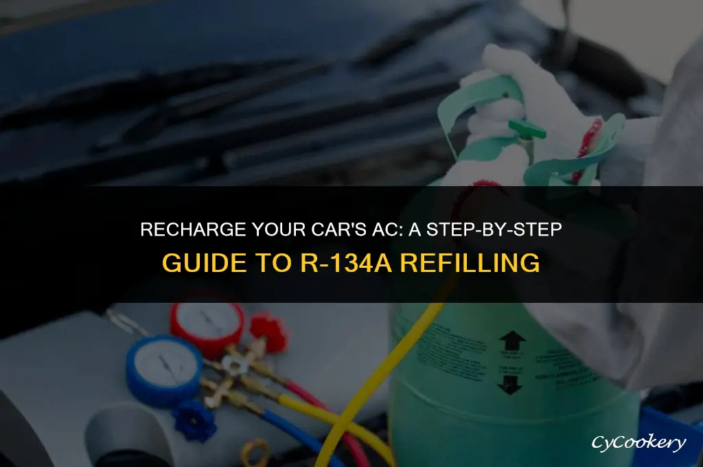 how to fill car ac with r r134a refrigerant