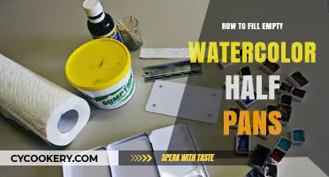 Filling Watercolor Half Pans: A Step-by-Step Guide