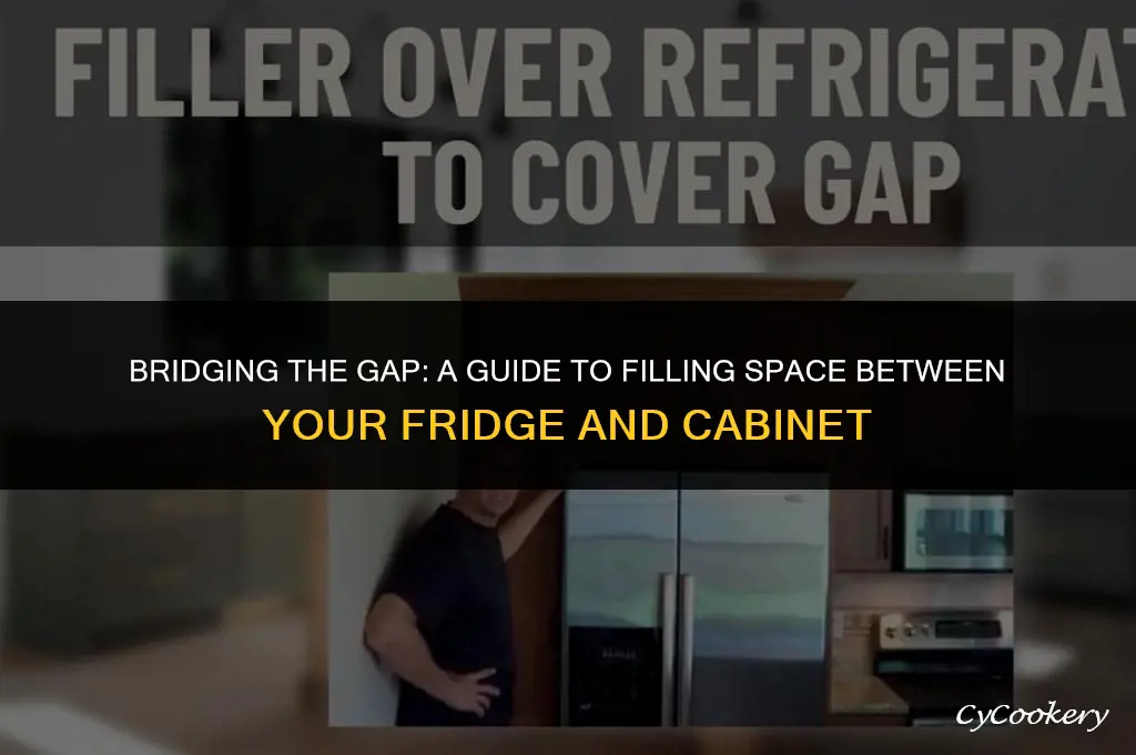 how to fill gap between refrigerator and cabinet