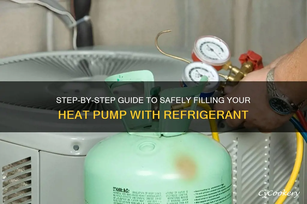 how to fill heat pump with refrigerant