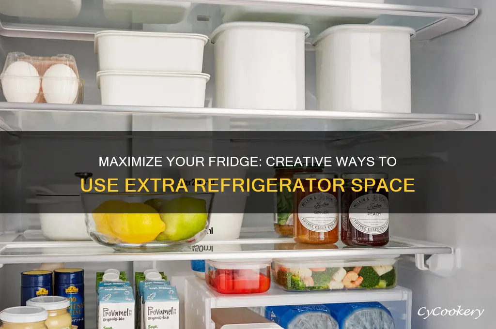 how to fill in extra refrigerator space