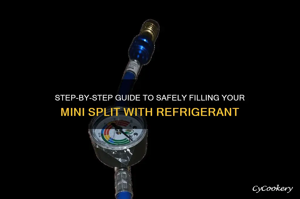 how to fill mini split with refrigerant