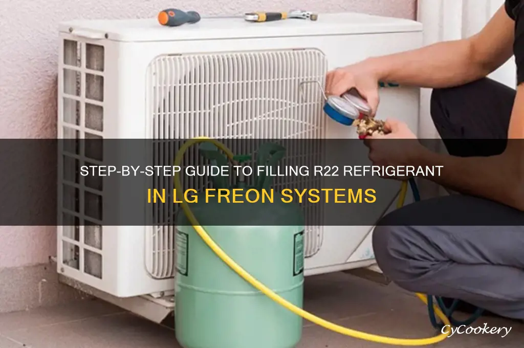 how to fill r22 refrigerant lg freon