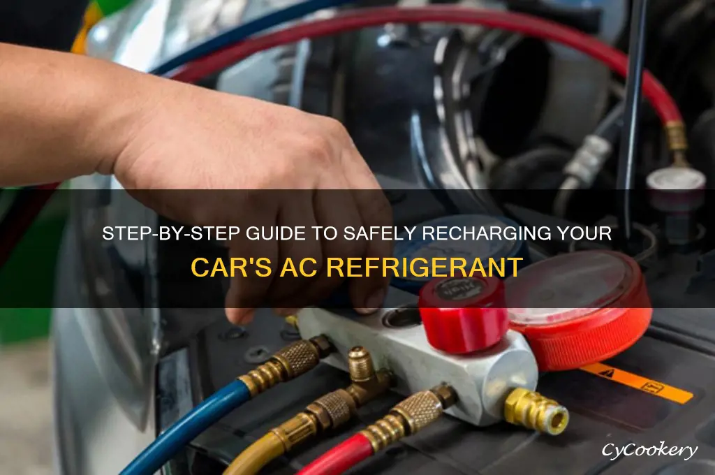 how to fill refrigerant in car ac