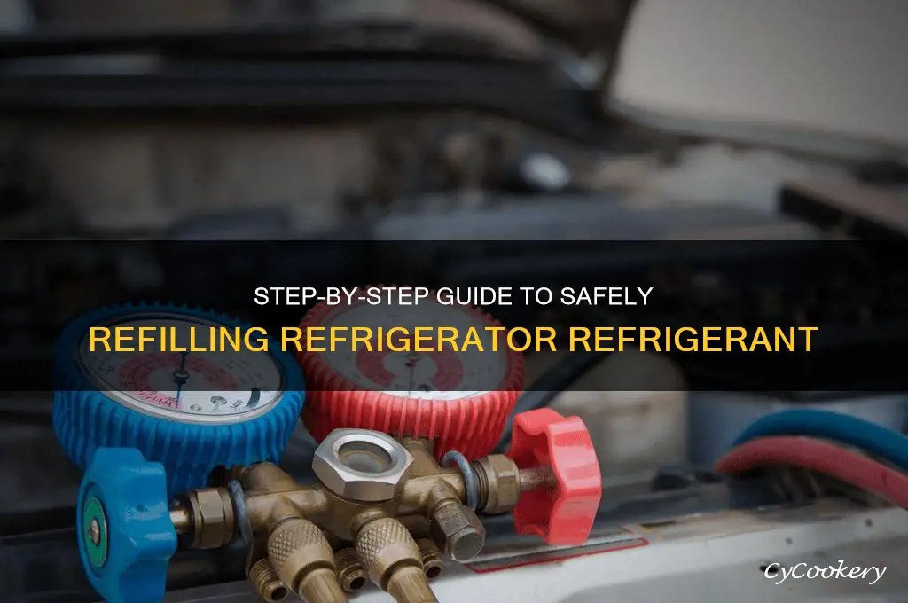 how to fill refrigrant of a refrigerator