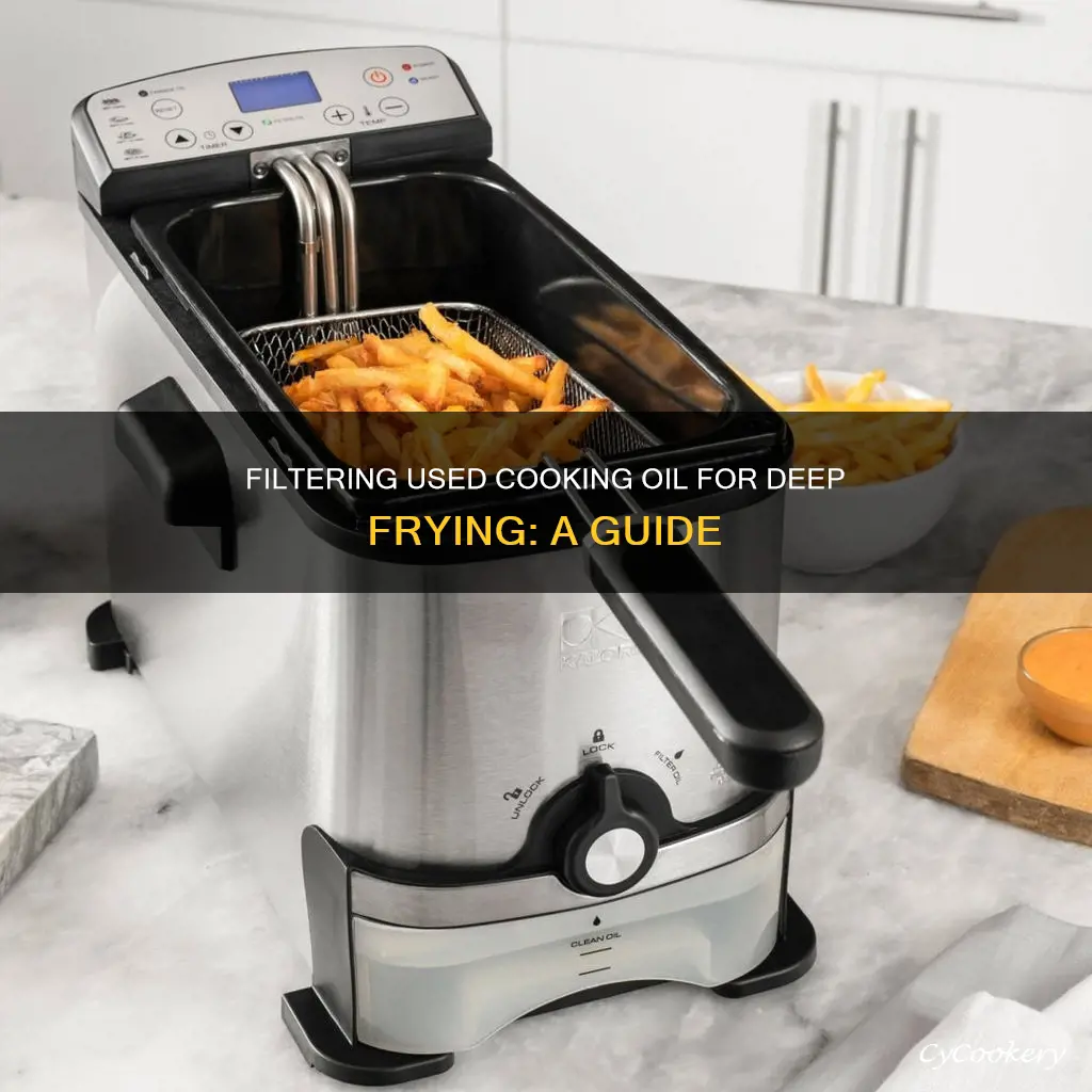 how to filter cooking oil for reuse in deep fryer