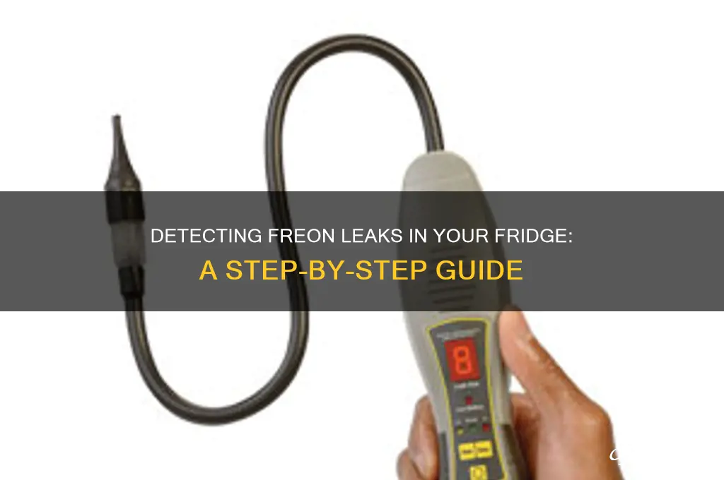 how to find a freon leak in a refrigerator
