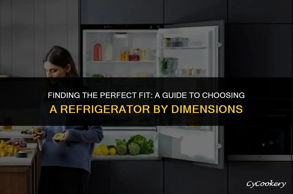 how to find a refrigerator that fits your dimensions