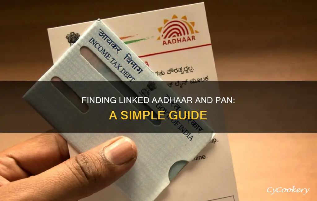 how to find aadhaar and pan linked