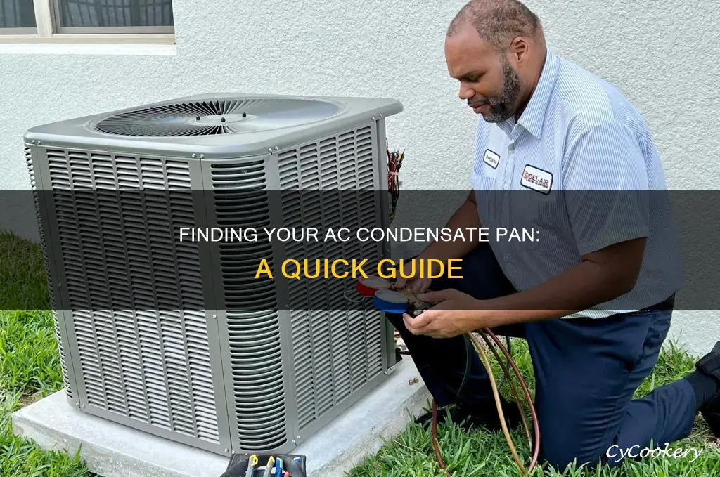how to find ac condensate pan