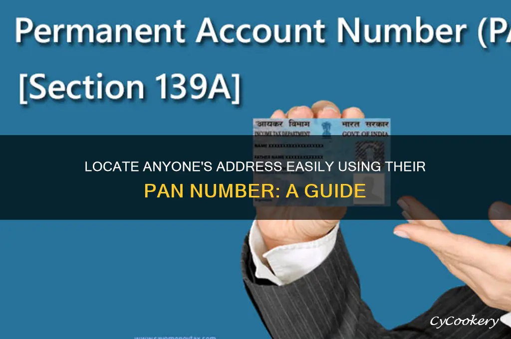 how to find address of a person using pan number