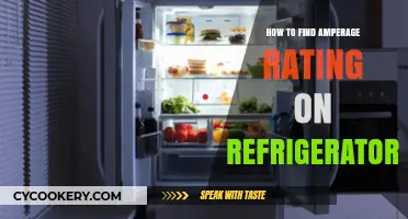 Finding Your Refrigerator's Amperage Rating: A Quick and Easy Guide