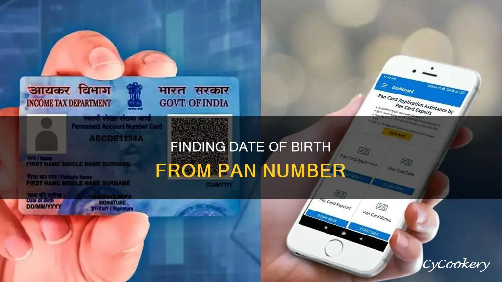 how to find dob from pan no