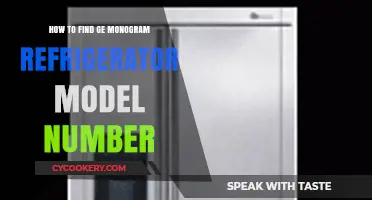 Locate Your GE Monogram Refrigerator Model Number: A Simple Guide
