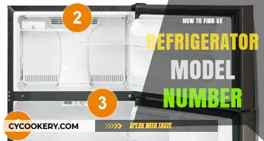 Locate Your GE Refrigerator Model Number: A Quick Guide