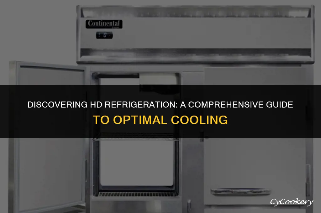 how to find hd on a refrigeration table
