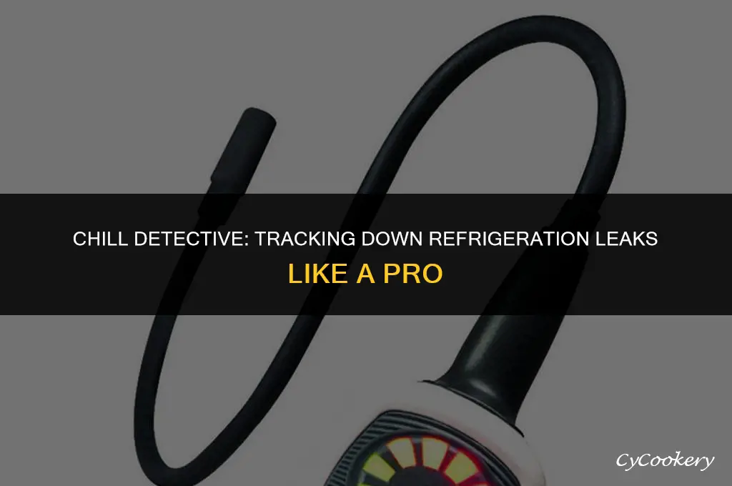 how to find leak in the refrigeration tubing