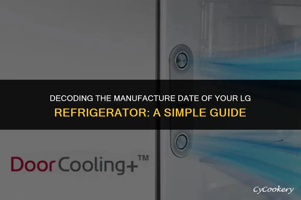 how to find manufacture date of lg refrigerator