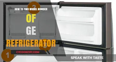 Locate Your GE Refrigerator Model Number: A Quick Guide