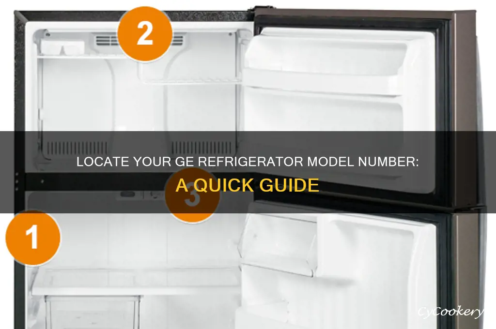 how to find model number of ge refrigerator