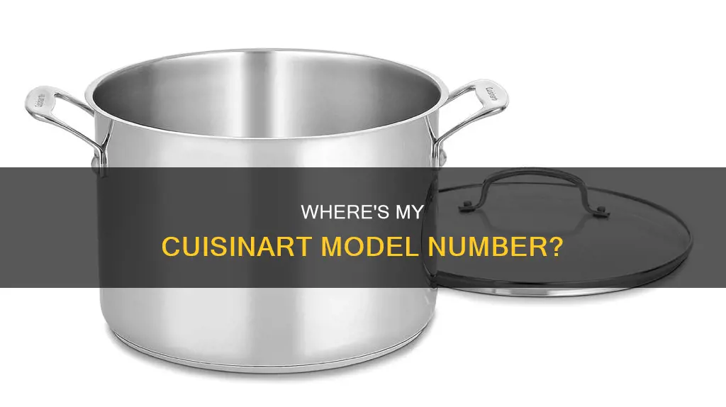 how to find model number on cuisinart pots and pans