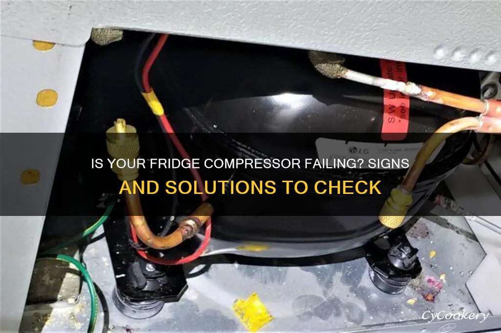 how to find out the refrigerator compressor is bad