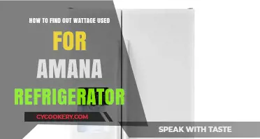 Discover Your Amana Fridge's Wattage Usage: A Simple Guide