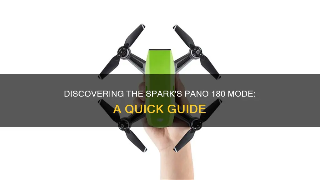 how to find pano 180 mode on dji spark