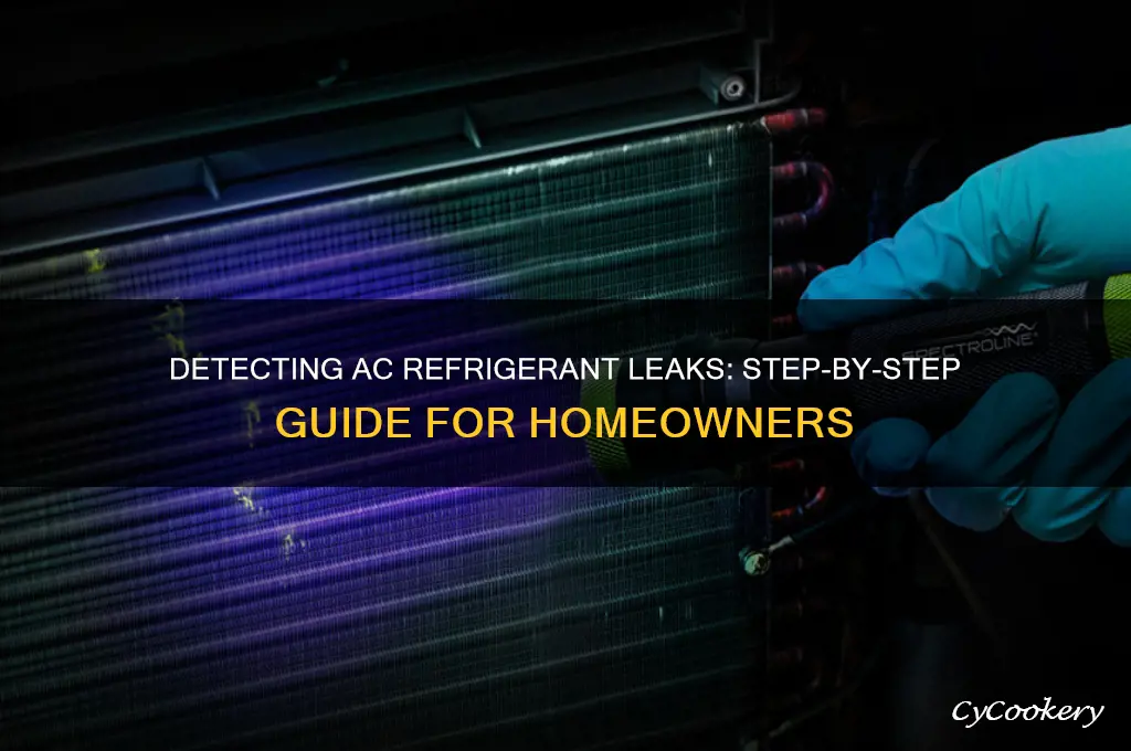how to find refrigerant leak in ac unit